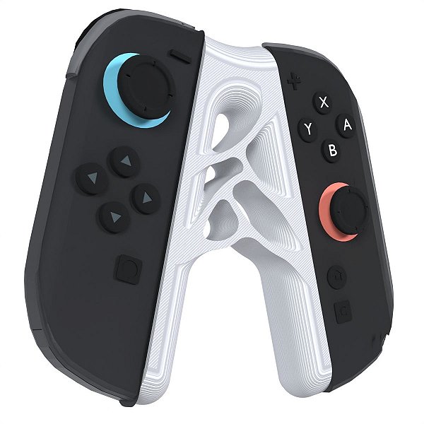 Suporte Grip Branco Compatível Controle Joycon Nintendo Switch 2