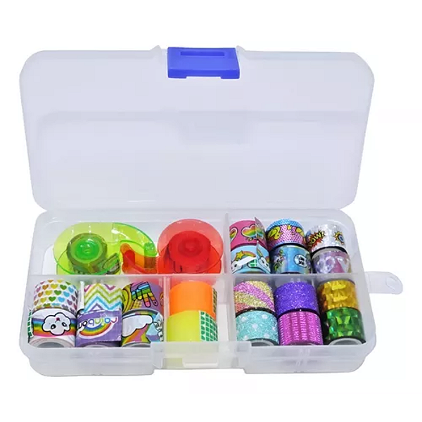 Box Organizador Com Washi Tape e Suporte com Cortador