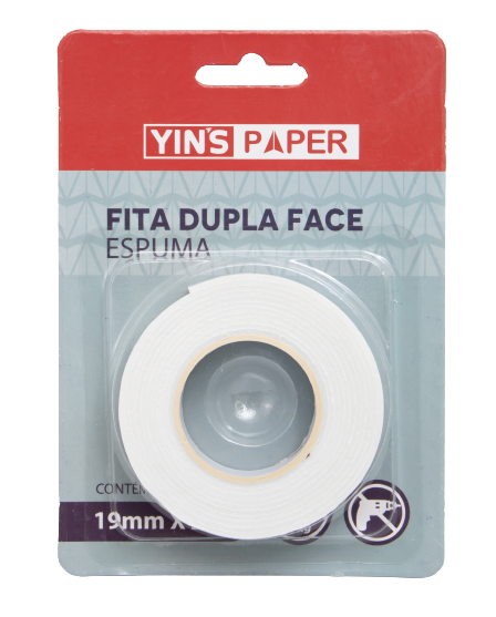 Fita Dupla Face Espuma 19mmx2metros