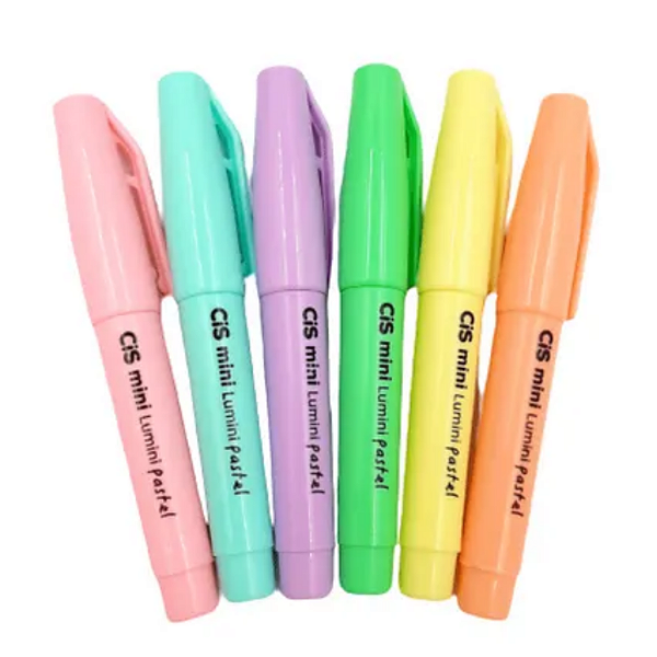 Marca Texto Mini Lumini Pastél Cis - Unidade
