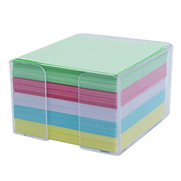 Bloco Anotação 500fls 76x76mm Com Suporte Acrílico