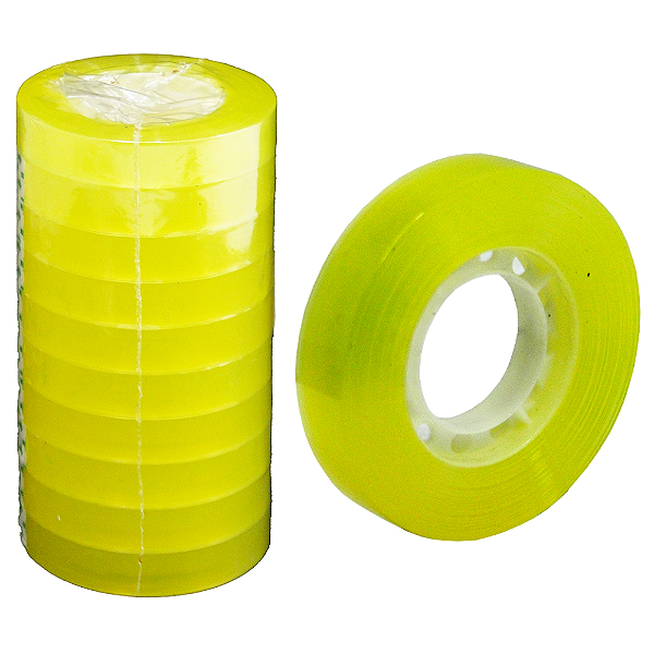 Fita Adesiva Transparente 12mmx35m C/10 Peças
