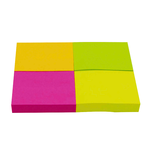 Bloco Adesivo 400fls 38x50mm Tons Neon