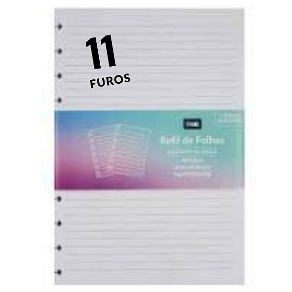 Refil De Caderno de Disco Inteligente 11 Furos 80fls