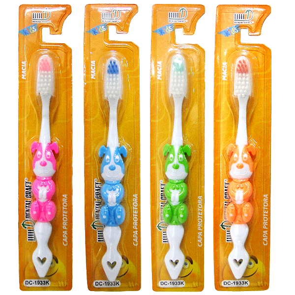 Escova Dental Macia Infantil Cãozinho - Unidade