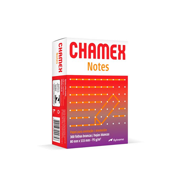 Bloco Anotação Chamex Notes 75g 80mmx115mm 300 Folhas