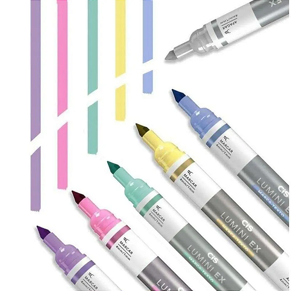 Marca Texto Apagável Lumini EX Cis Cores
