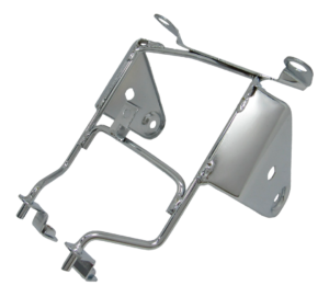 SUPORTE CARCAÇA FAROL FAN 150 2009 A 2013 CROMADO