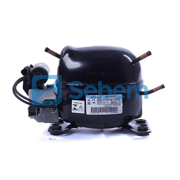 Compressor Embraco EMI55HER 127V 60Hz Gás R134a 1/6 HP
