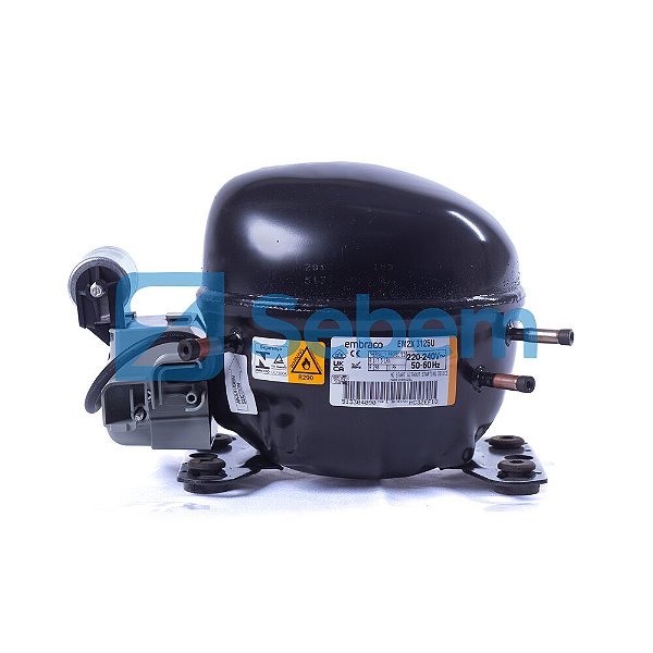 Compressor Embraco EM2X3125U 220V 50/60Hz R290 1/4+ HP