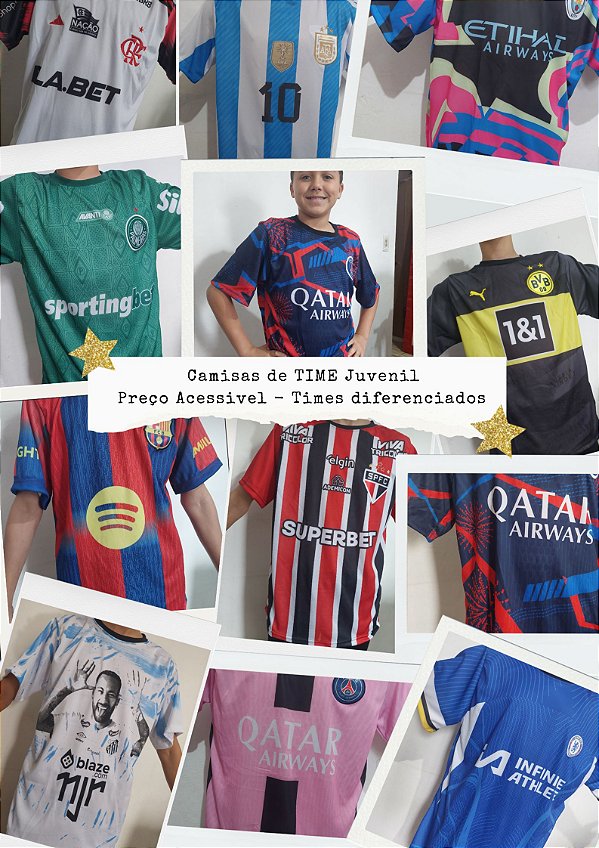 Camisa de Time Juvenil - de 10 a 16 anos