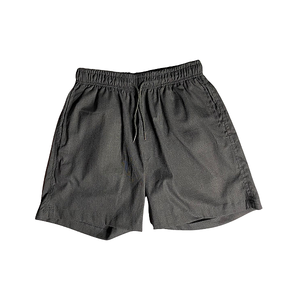 Bermuda Masculina de Linho Cinza