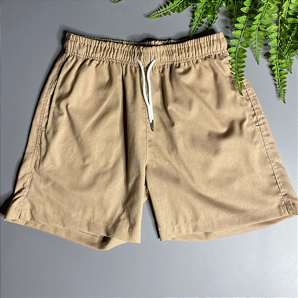 Bermuda Masculina de Linho Bege