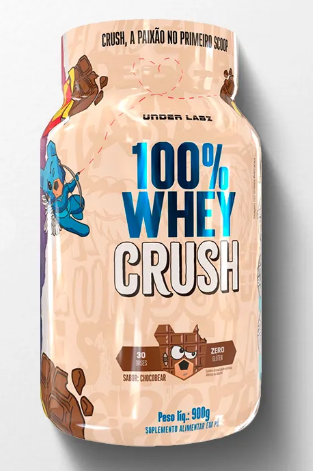 100% Whey Crush Concentrada 900G  - UnderLabs