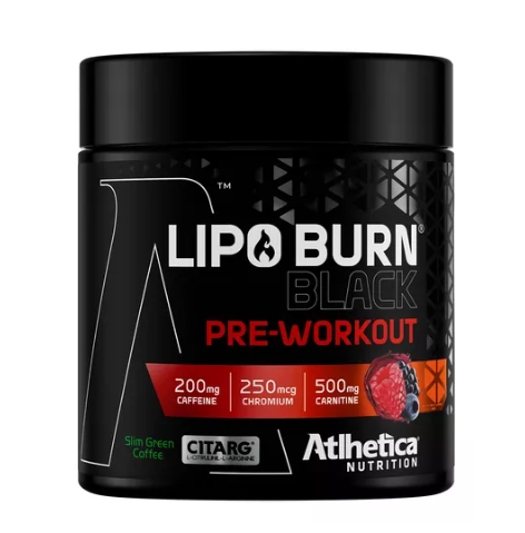 Lipo Burn Black - Pré Treino - Althetica Nutrition - Frutas vermelhas