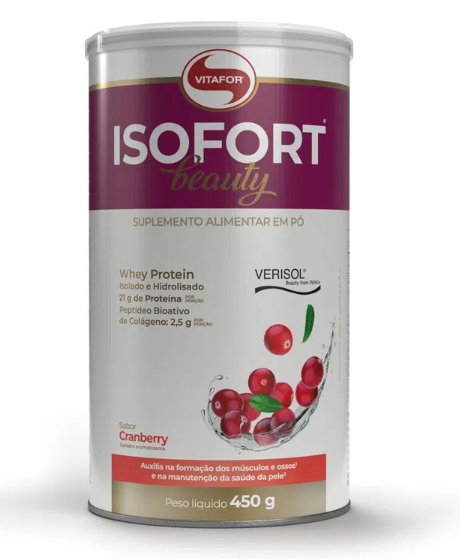 Isofort Beauty - 450g - Vitafor - Diversos Sabores