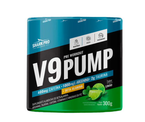 V9-PUMP PRE WORKOUT - PRÉ TREINO 300G