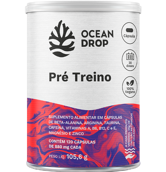 Pré treino Ocean Drop -  120 Cápsulas