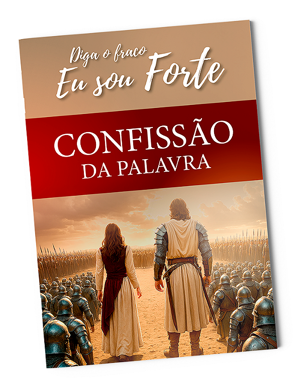 LIVRETO DE CONFISSÃO DIGA O FRACO EU SOU FORTE