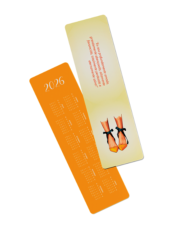 MARCADOR DE PAGINA SAPATO AMARELO - 2026