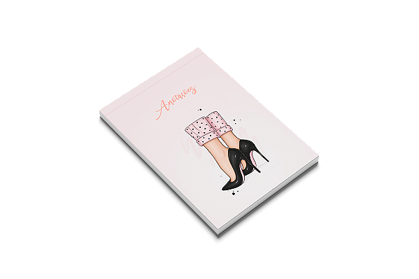 BLOCO DE ANOTAÇÃO -  ROSA