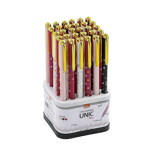 Caneta Esferográfica Azul 0.7mm Unic Stamp BRW