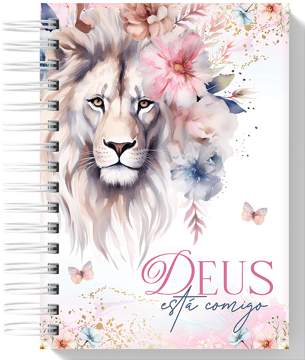 Planner Devocional - Deus Está Comigo Leão