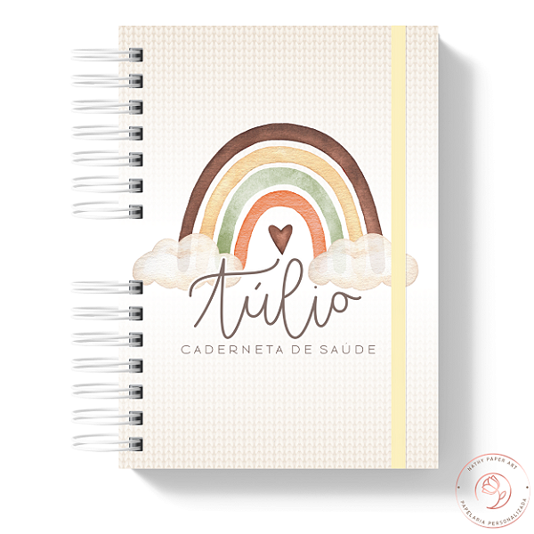 Caderneta de Saúde - Arco Íris Boho