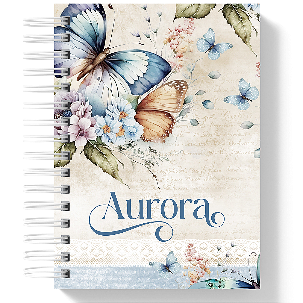 Caderno - Blue Butterfly 1