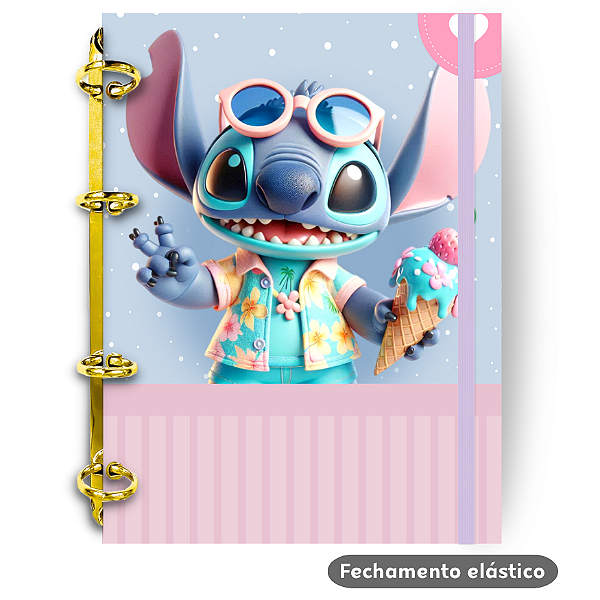 Fichário - Stitch Sorvete