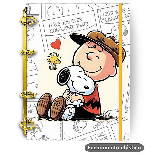 Fichário - Snoopy e Charlie Brown