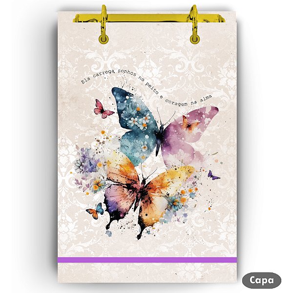 Bloco Fichário - Borboletas 5