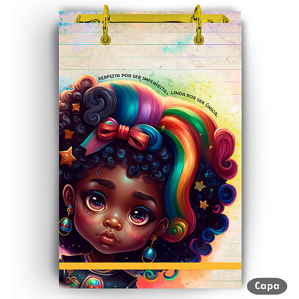 Bloco Fichário - Beautiful Girl