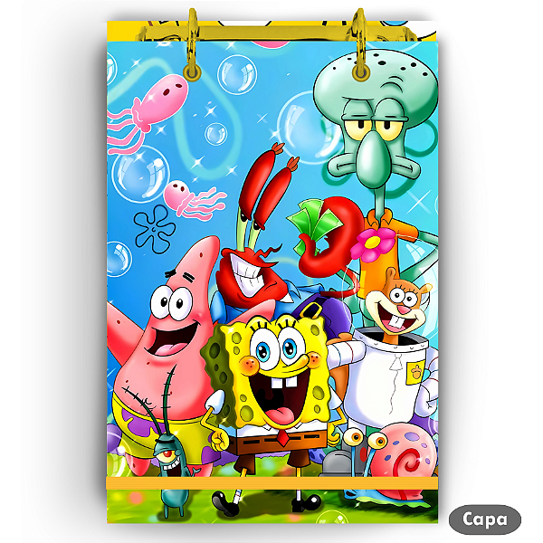 Bloco Fichário - Bob Esponja