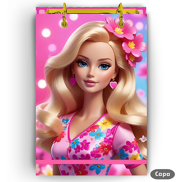 Bloco Fichário - Barbie