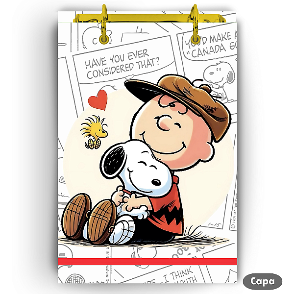 Bloco Fichário - Snoopy & Charlie Brown
