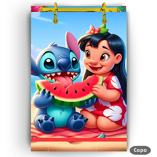 Bloco Fichário - Lilo & Stitch