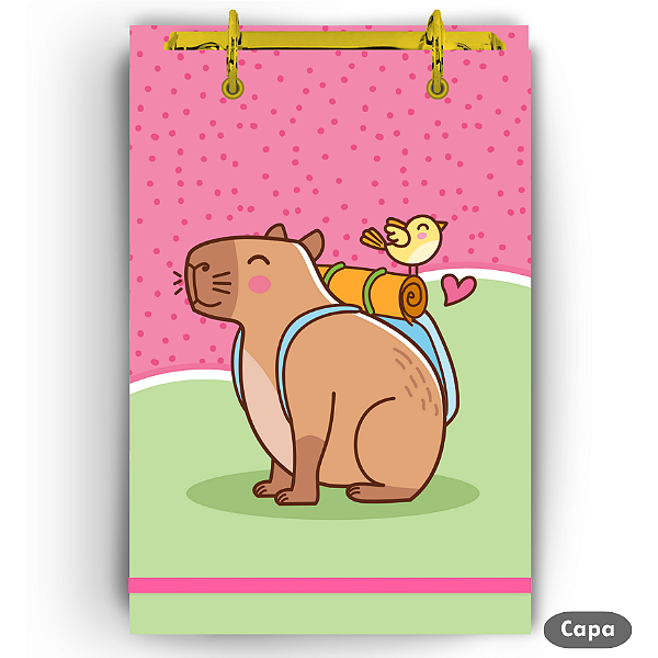 Bloco Fichário - Capivara (Mochila)