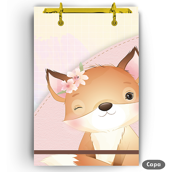 Bloco Fichário - Infantil Raposinha