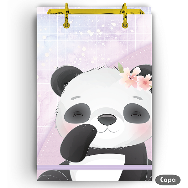 Bloco Fichário - Infantil Panda
