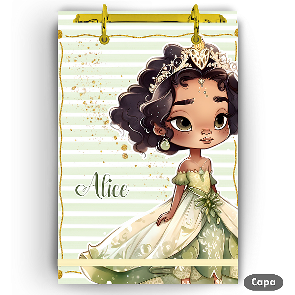 Bloco Fichário - Infantil Princesa