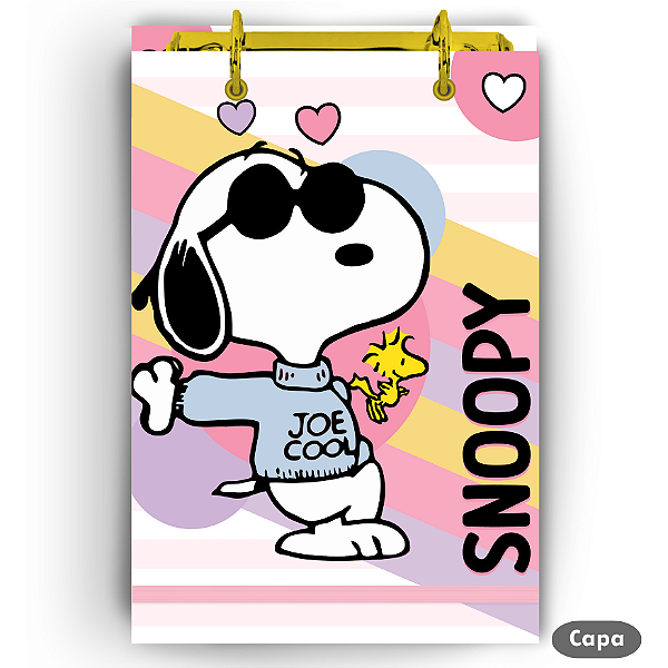 Bloco Fichário - Snoopy Colors