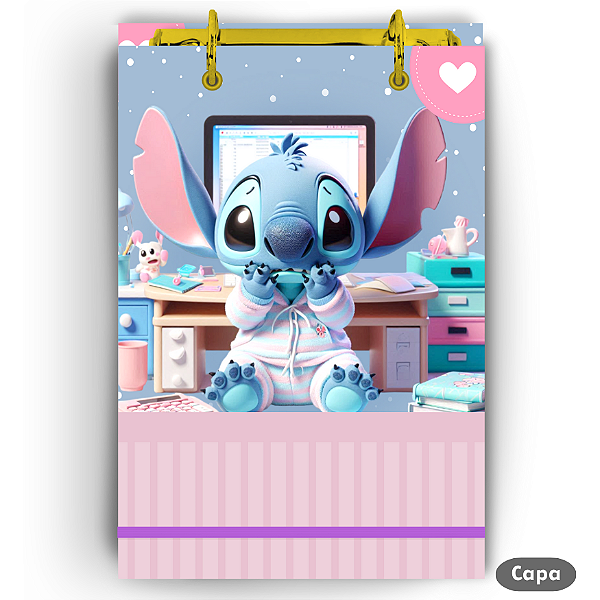 Bloco Fichário - Stitch Office