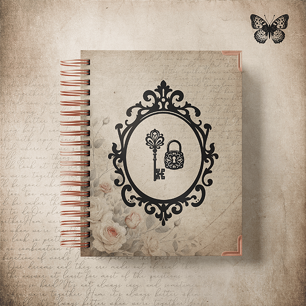 Caderno Luxo - Vintage Chave