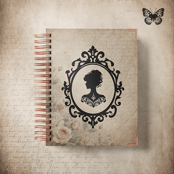 Caderno Luxo - Vintage Lady