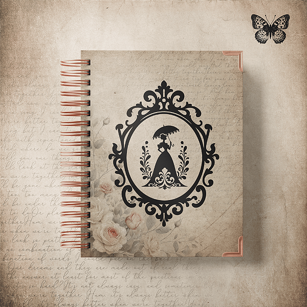 Caderno Luxo - Vintage Lady 2