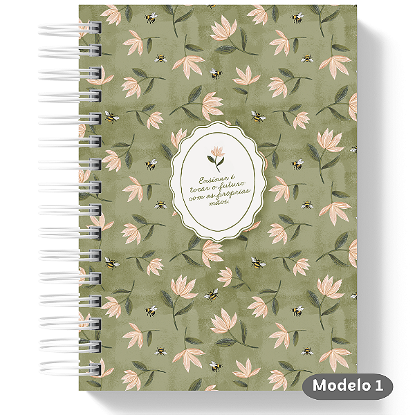 Caderno de Anotações Professora - Verde