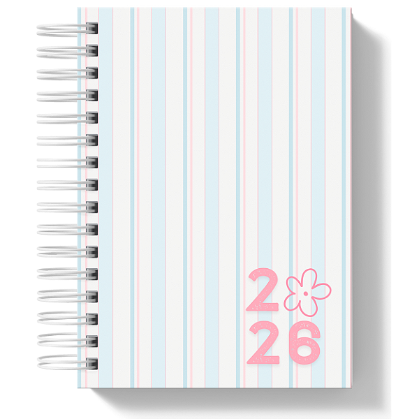 Agenda Datada 2026 - Listradinho Azul