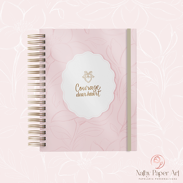 AGENDA DATADA 2026 Mulheres de Fé - Courage Dear Heart (Rose)