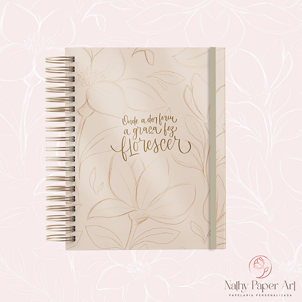 PLANNER ANUAL Mulheres de Fé - Florescer (Nude)